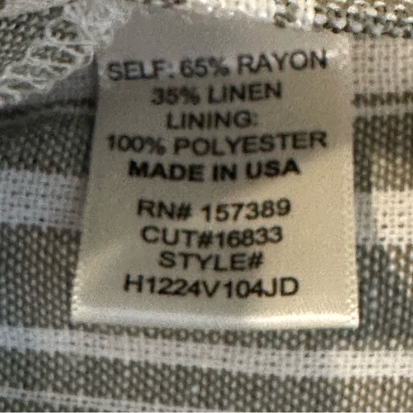 Altar’d State Stripe Shorts Linen Blend Pockets Mint Women’s Size Small New - Picture 7 of 9